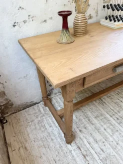 Table de drapier, console en chêne, 1950