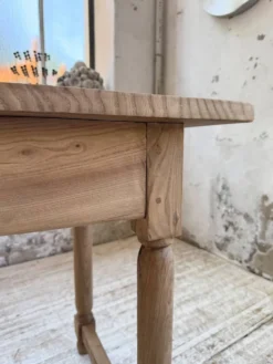 Table de drapier, console en chêne, 1950