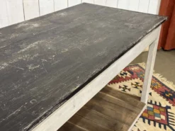 Table de drapier des années 1930 en sapin et châtaignier