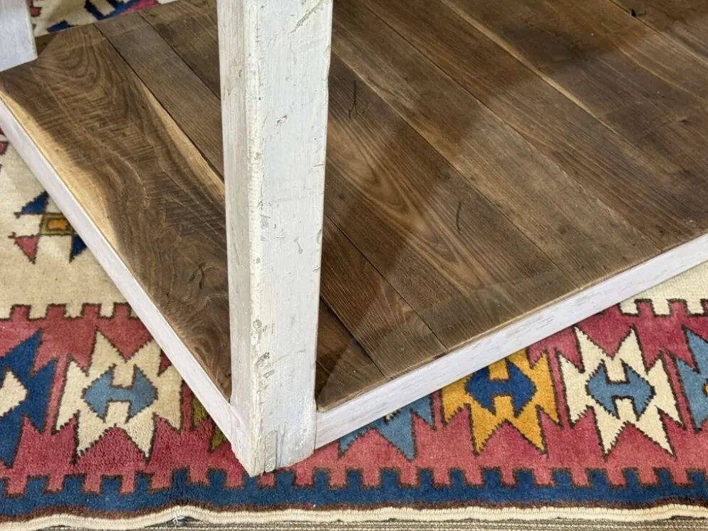 Table de drapier des années 1930 en sapin et châtaignier