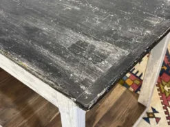 Table de drapier des années 1930 en sapin et châtaignier