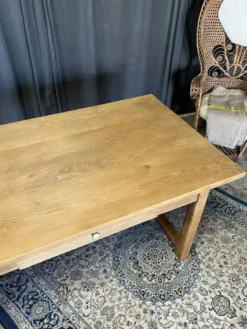 Table de ferme ancienne en chêne massif restaurée