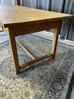 Table de ferme ancienne en chêne massif restaurée