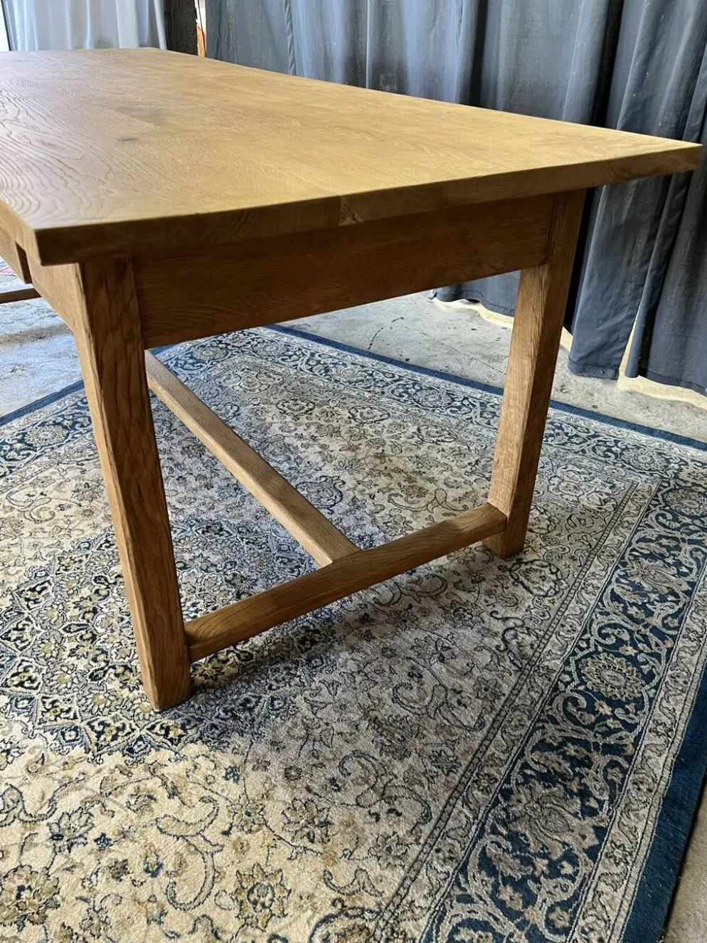 Table de ferme ancienne en chêne massif restaurée