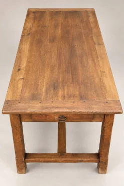Table de ferme ancienne en chêne – 170 × 80 cm