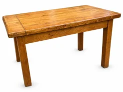 Table de ferme ancienne en chêne massif 120 cm
