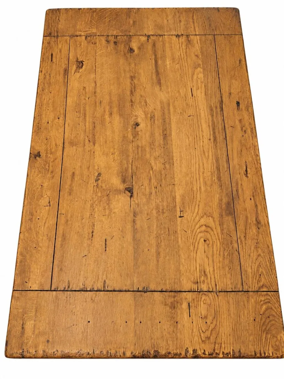 Table de ferme ancienne en chêne massif 120 cm