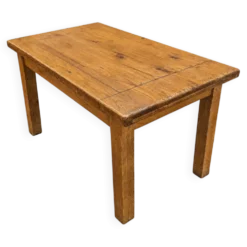 Table de ferme ancienne en chêne massif 120 cm