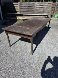 Table de ferme ancienne XXL , 268 × 110cm