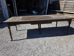 Table de ferme ancienne XXL , 268 × 110cm