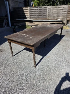 Table de ferme ancienne XXL , 268 × 110cm