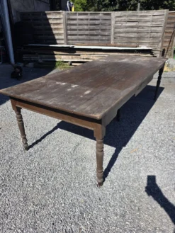 Table de ferme ancienne XXL , 268 × 110cm