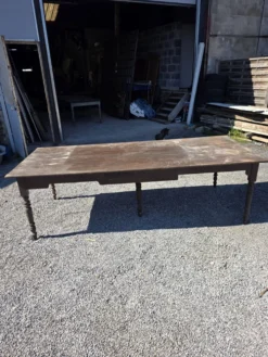 Table de ferme ancienne XXL , 268 × 110cm