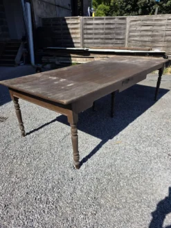 Table de ferme ancienne XXL , 268 × 110cm