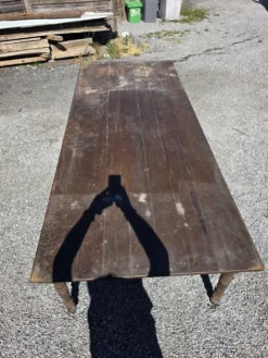 Table de ferme ancienne XXL , 268 × 110cm