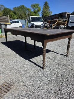 Table de ferme ancienne XXL , 268 × 110cm