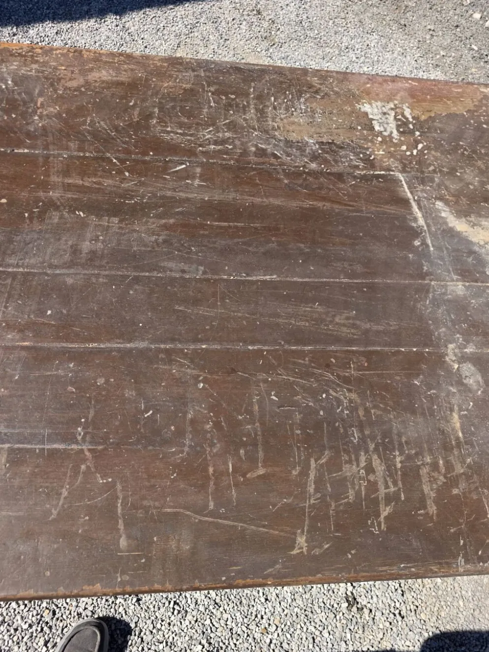 Table de ferme ancienne XXL , 268 × 110cm