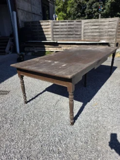 Table de ferme ancienne XXL , 268 × 110cm
