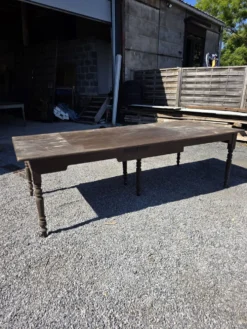 Table de ferme ancienne XXL , 268 × 110cm
