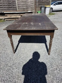 Table de ferme ancienne XXL , 268 × 110cm