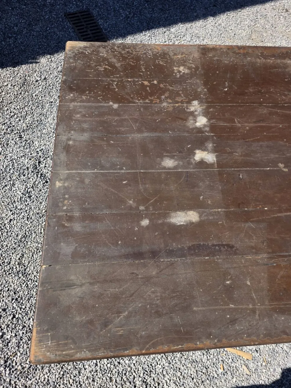 Table de ferme ancienne XXL , 268 × 110cm