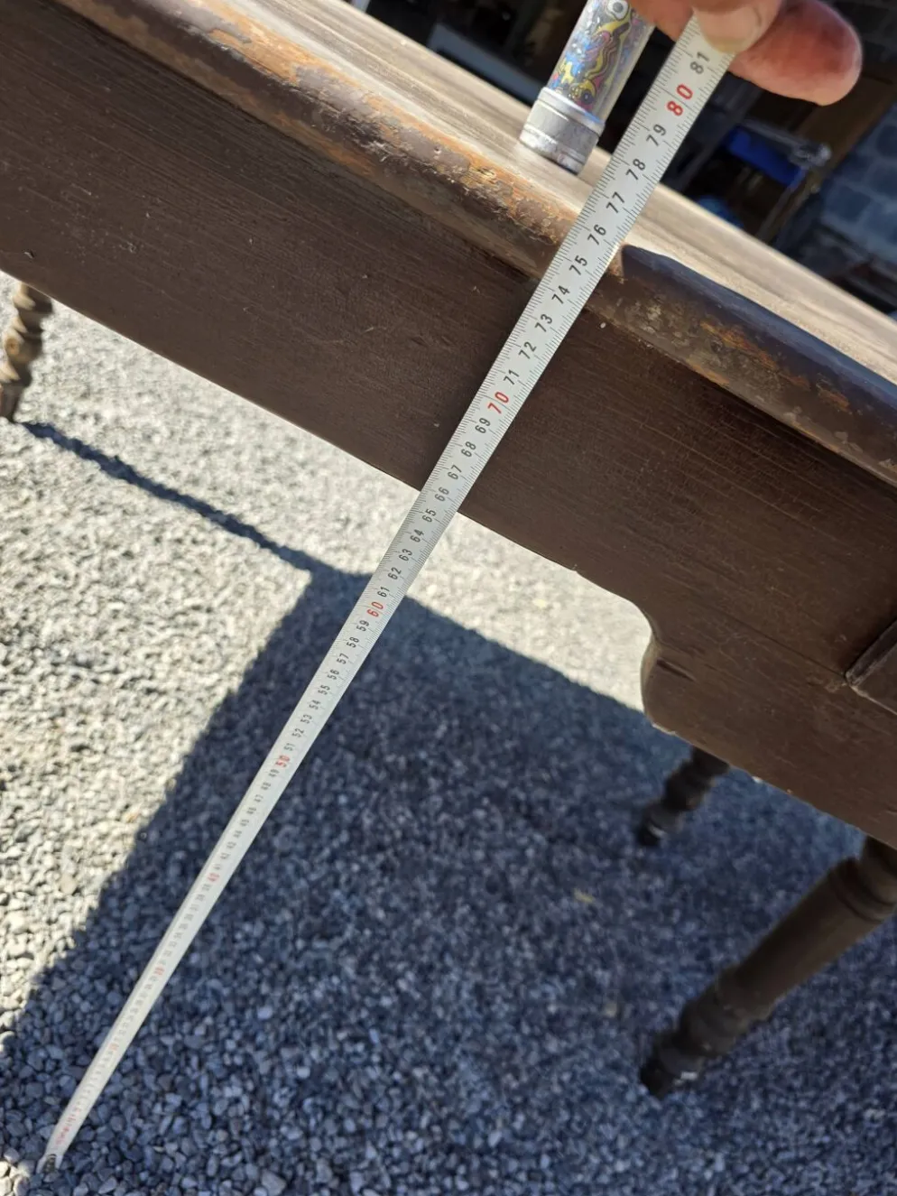 Table de ferme ancienne XXL , 268 × 110cm