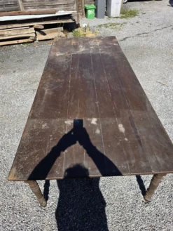 Table de ferme ancienne XXL , 268 × 110cm