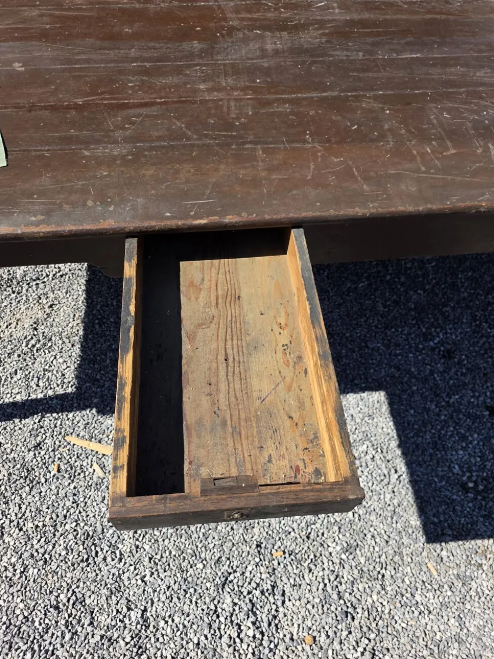 Table de ferme ancienne XXL , 268 × 110cm