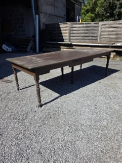 Table de ferme ancienne XXL , 268 × 110cm