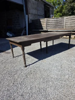 Table de ferme ancienne XXL , 268 × 110cm