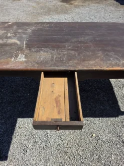 Table de ferme ancienne XXL , 268 × 110cm