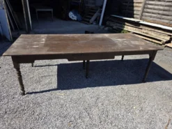 Table de ferme ancienne XXL , 268 × 110cm