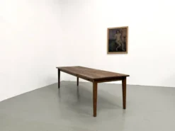 Table de ferme aux pieds fuseaux, L 260 cm