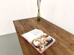 Table de ferme aux pieds fuseaux, L 260 cm