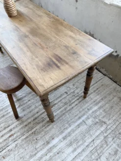 Table de ferme, bistrot en hêtre 1900