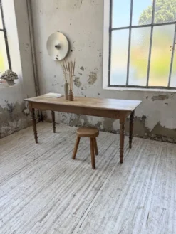 Table de ferme, bistrot en hêtre 1900
