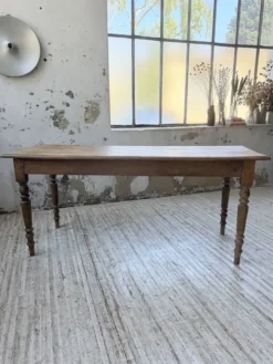Table de ferme, bistrot en hêtre 1900
