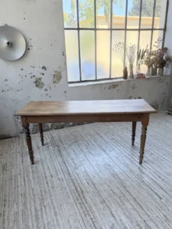 Table de ferme, bistrot en hêtre 1900