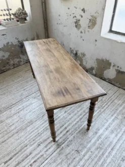 Table de ferme, bistrot en hêtre 1900