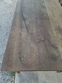 Table de ferme, bistrot, rustique en chêne massif