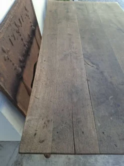 Table de ferme, bistrot, rustique en chêne massif