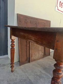 Table de ferme, bistrot, rustique en chêne massif