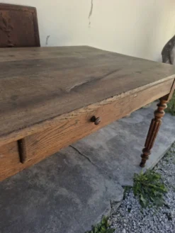 Table de ferme, bistrot, rustique en chêne massif