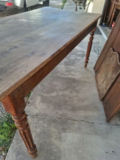 Table de ferme, bistrot, rustique en chêne massif