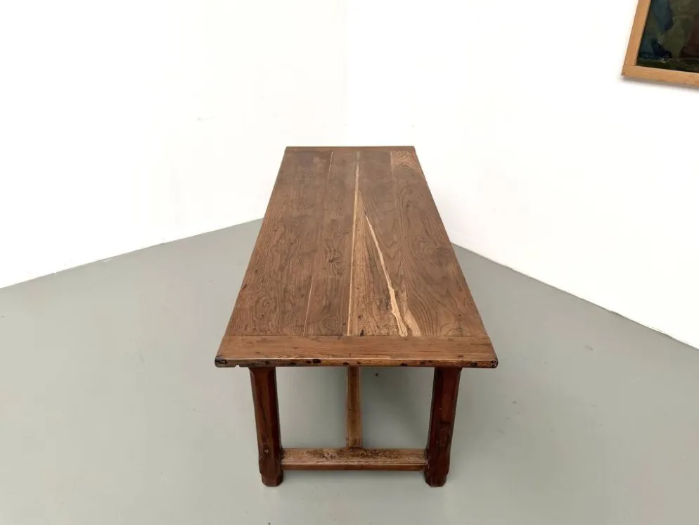 Table de ferme campagne en chêne massif XXème