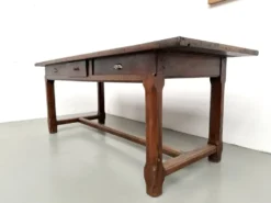 Table de ferme campagne en chêne massif XXème