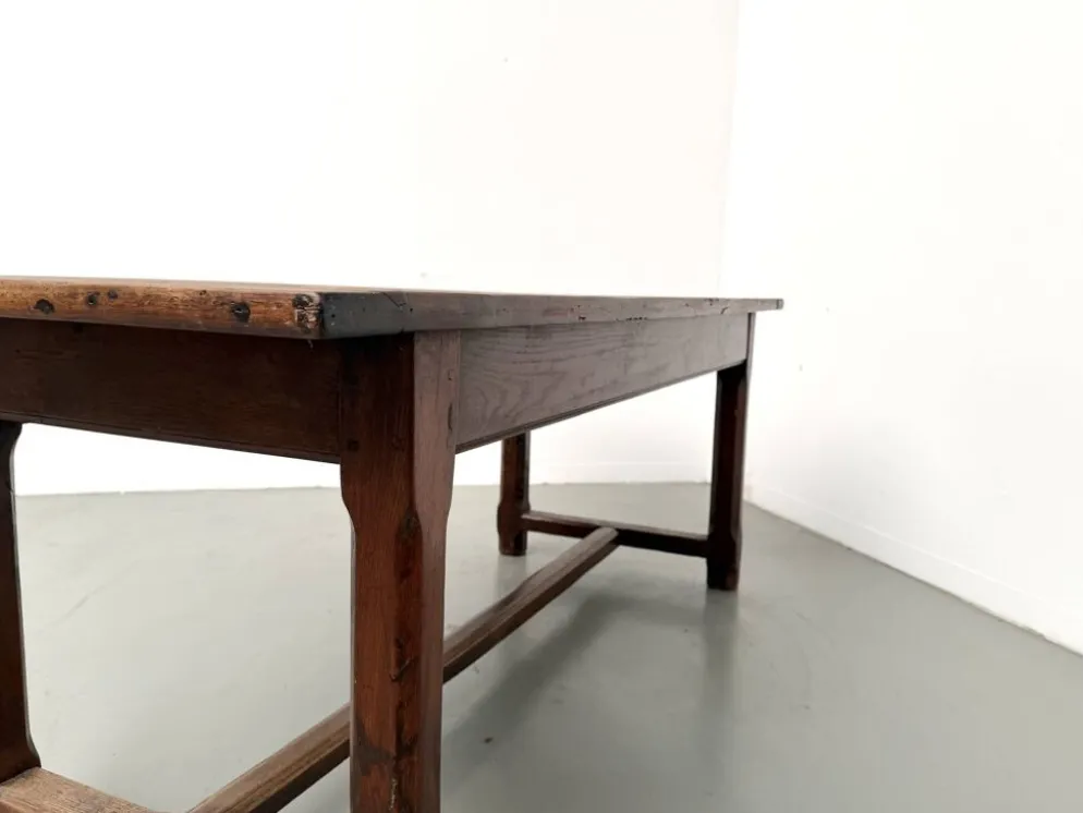 Table de ferme campagne en chêne massif XXème