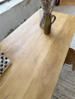 Table de ferme chêne doré 160cm