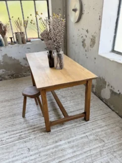Table de ferme chêne doré 160cm