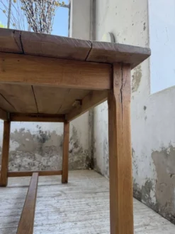 Table de ferme chêne doré 160cm